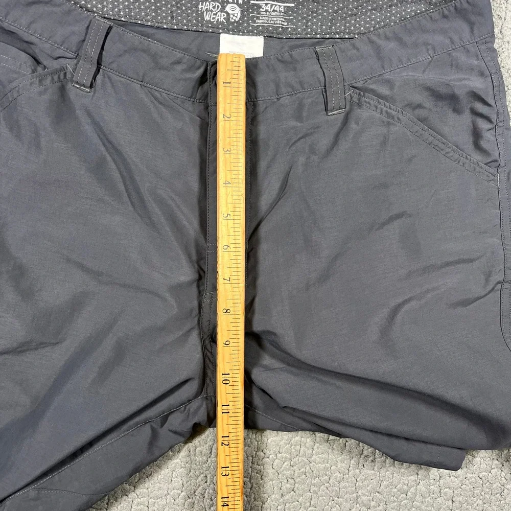 Mountain Hardwear Mens Hiking Shorts Gray Size 34 Nylon Cargo Outdoor OM7074